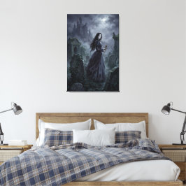 Carmilla die door de Stiermarkse nevel dwaalt Canvas Afdruk