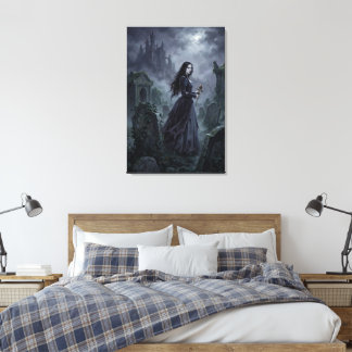 Carmilla die door de Stiermarkse nevel dwaalt Canvas Afdruk