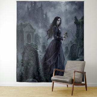 Carmilla die door de Stiermarkse nevel dwaalt Wandkleed
