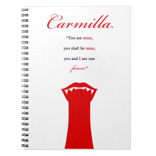 Carmilla-Notitieboek Notitieboek (Voorkant)