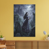 Carmilla Wandering the Styrian Mist Canvas Afdruk (Insitu (Woonkamer))