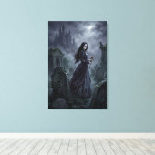 Carmilla Wandering the Styrian Mist Canvas Afdruk (Insitu (Houten vloer))
