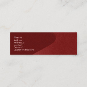 Carmin Red Sandstone-profielkaart Mini Visitekaartje