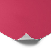 Carmine Magenta Rood 5 Tafel Stoelindeling Poster (Hoek)