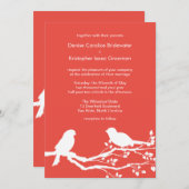 Carmine Pink Spring Weddings Gepersonaliseerd ik Kaart (Voorkant / Achterkant)