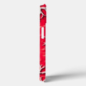 Carmine Red Boomstructuur iPhone Hoesje (Achterkant / Rechts)