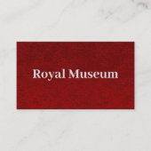 Carmine Red Velvet Print Visitekaartje (Voorkant)