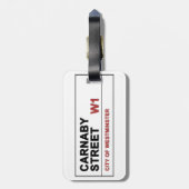Carnaby Street London, Engeland - Zwingend! Bagagelabel (Achterkant verticaal)