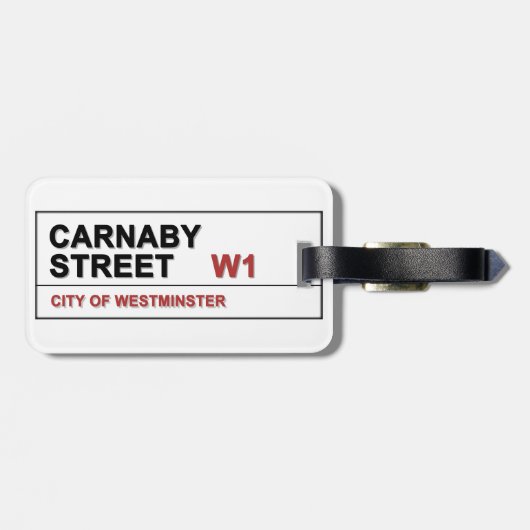 Carnaby Street London, Engeland - Zwingend! Bagagelabel (Achterkant horizontaal)