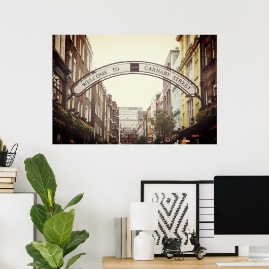 CARNABY STREET SIGN, LONDEN POSTER (Thuiskantoor)