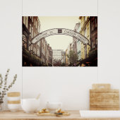 CARNABY STREET SIGN, LONDEN POSTER (Keuken)