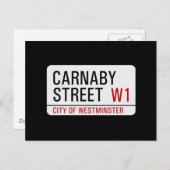 Carnaby Street-teken Briefkaart (Voorkant / Achterkant)