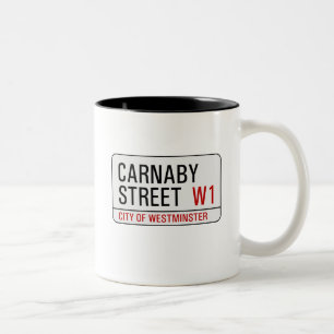 Carnaby Street-teken Tweekleurige Koffiemok