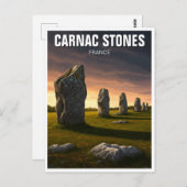 Carnac Stones Frankrijk Reizen Briefkaart (Voorkant / Achterkant)