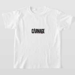 "Carnage – Scherpe typografie Bloeddruppel Grafisc T-shirt