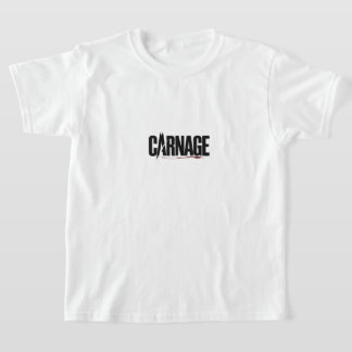 "Carnage – Scherpe typografie Bloeddruppel Grafisc T-shirt
