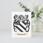 Carnall Coat of Arms (familiekust) Briefkaart (Staand voorkant)