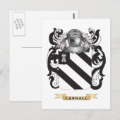 Carnall Coat of Arms (familiekust) Briefkaart (Voorkant / Achterkant)