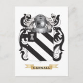 Carnall Coat of Arms (familiekust) Briefkaart (Voorkant)