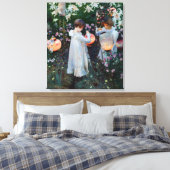 Carnance Lily Roos John Sargent Fine Art Canvas Afdruk (Insitu (Slaapkamer))
