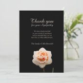 Carnatie Bereavement Sympathie Bedankkaart (Staand voorkant)