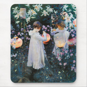 Carnatie, Lily, Lily, Roos - John Singer Sargent Muismat