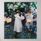Carnatie, Lily, Lily, Roos - John Singer Sargent Poster (Voorkant)