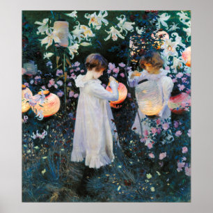 Carnatie, Lily, Lily, Roos - John Singer Sargent Poster