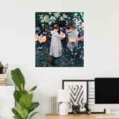 Carnatie, Lily, Lily, Roos - John Singer Sargent Poster (Thuiskantoor)