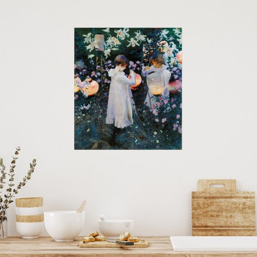 Carnatie, Lily, Lily, Roos - John Singer Sargent Poster (Keuken)