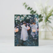 Carnatie, Lily, Lily, Rose by John Singer Sargent Briefkaart (Staand voorkant)