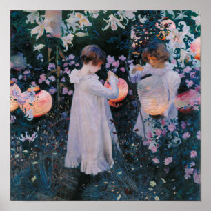Carnatie, Lily, Lily, Rose by John Singer Sargent Poster