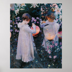Carnatie, Lily, Lily, Rose by John Singer Sargent Poster