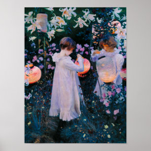 Carnatie, Lily, Lily, Rose by John Singer Sargent Poster