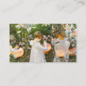 Carnatie, Lily, Lily, Rose by John Singer Sargent Visitekaartje (Achterkant)