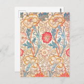 Carnatie, William Morris Briefkaart (Voorkant / Achterkant)