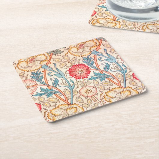 Carnatie, William Morris Kartonnen Onderzetters (Schuin)