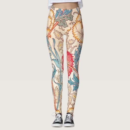 Carnatie, William Morris Leggings (Voorkant)