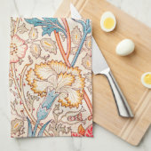 Carnatie, William Morris Theedoek (Quarter Fold)