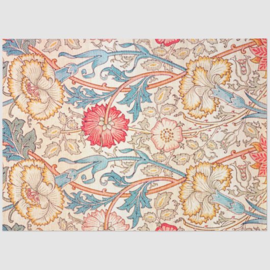 Carnatie, William Morris Tissuepapier (Voorkant)