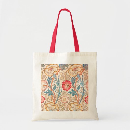 Carnatie, William Morris Tote Bag (Voorkant)
