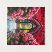 Carnaties Adorn Gate: Welkom in de geheime tuin Wandkleed (Voorkant (horizontaal))