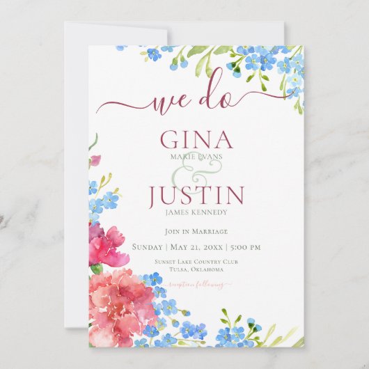 Carnaties en ik vergeet het huwelijk. kaart (Voorkant)