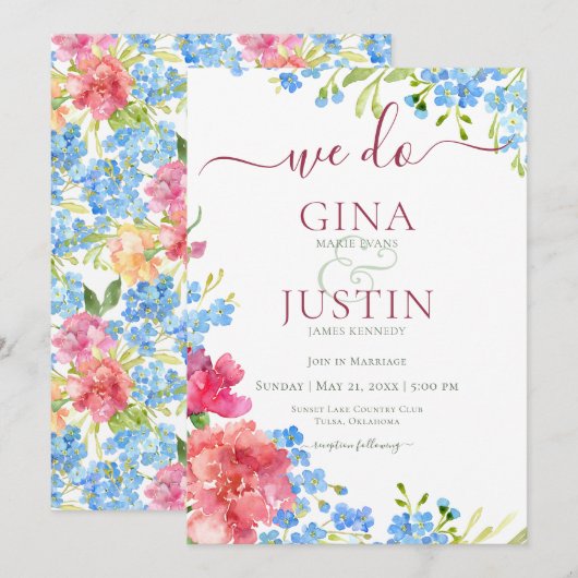 Carnaties en ik vergeet het huwelijk. kaart (Voorkant / Achterkant)