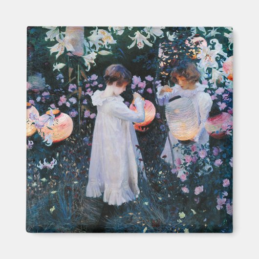 Carnation, Lily, Lily, Rose | John Singer Sargent Magneet (Voorkant)