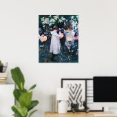 Carnation, Lily, Lily, Rose, Sargent Poster (Thuiskantoor)