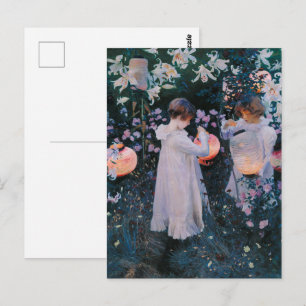 Carnation Lily Lily Rose van John Singer Sargent Briefkaart