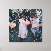 Carnation Lily Lily Rose van John Singer Sargent Canvas Afdruk (Voorkant)