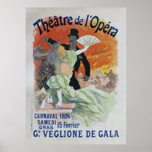 Carnaval, 1896 Frans  Opera Poster