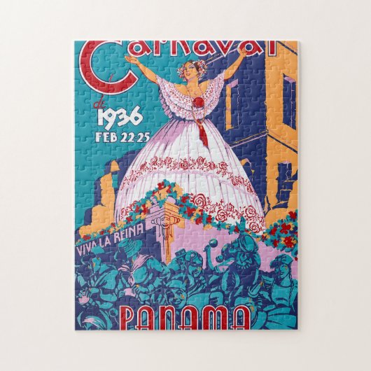 Carnaval, 1936, Feb. 22-25, Panama Legpuzzel (Verticaal)